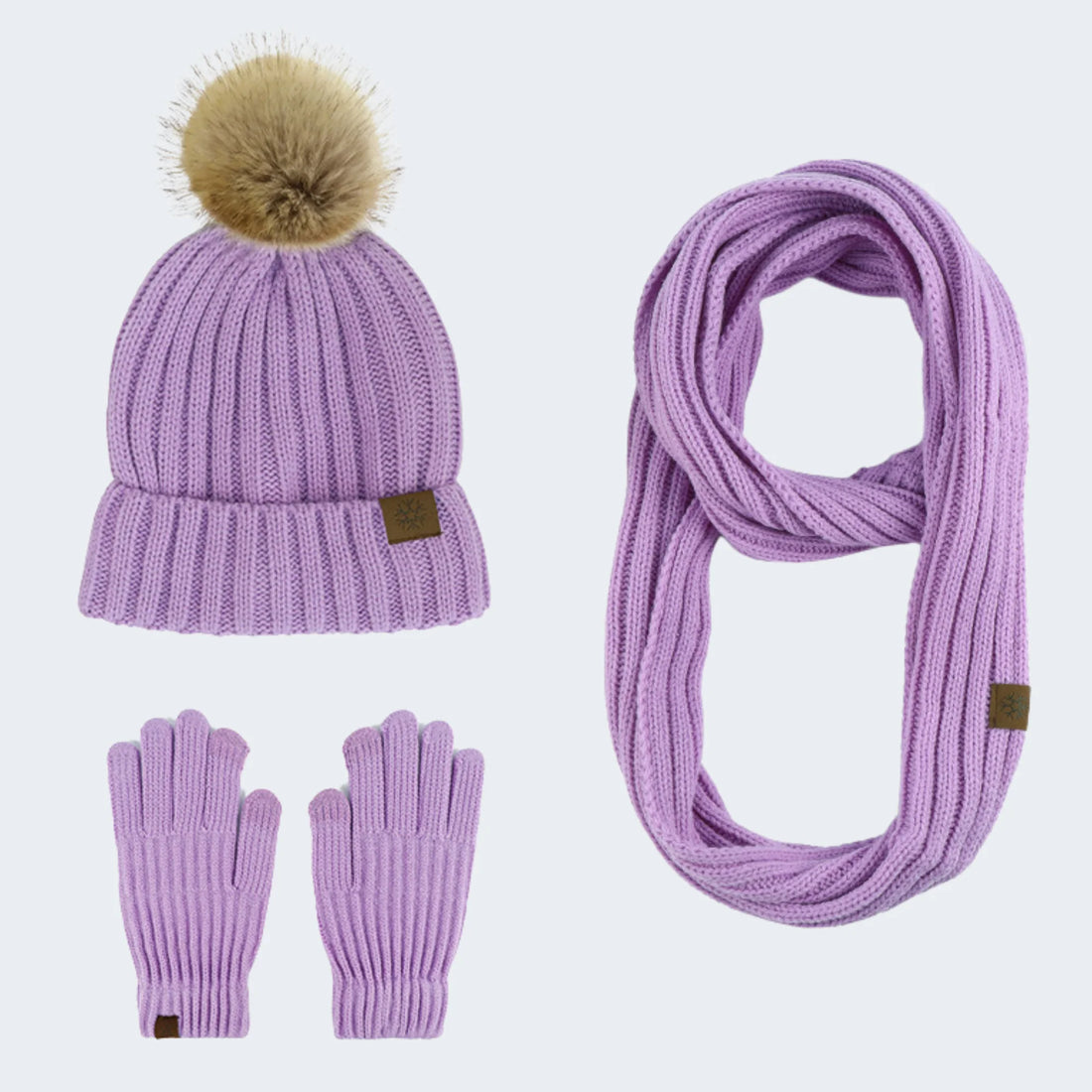 Alepo Bonnet d'hiver pour femme, doublure en polaire chaude tricotée douce  avec pompon, Violet foncé + rose, Taille unique : : Mode